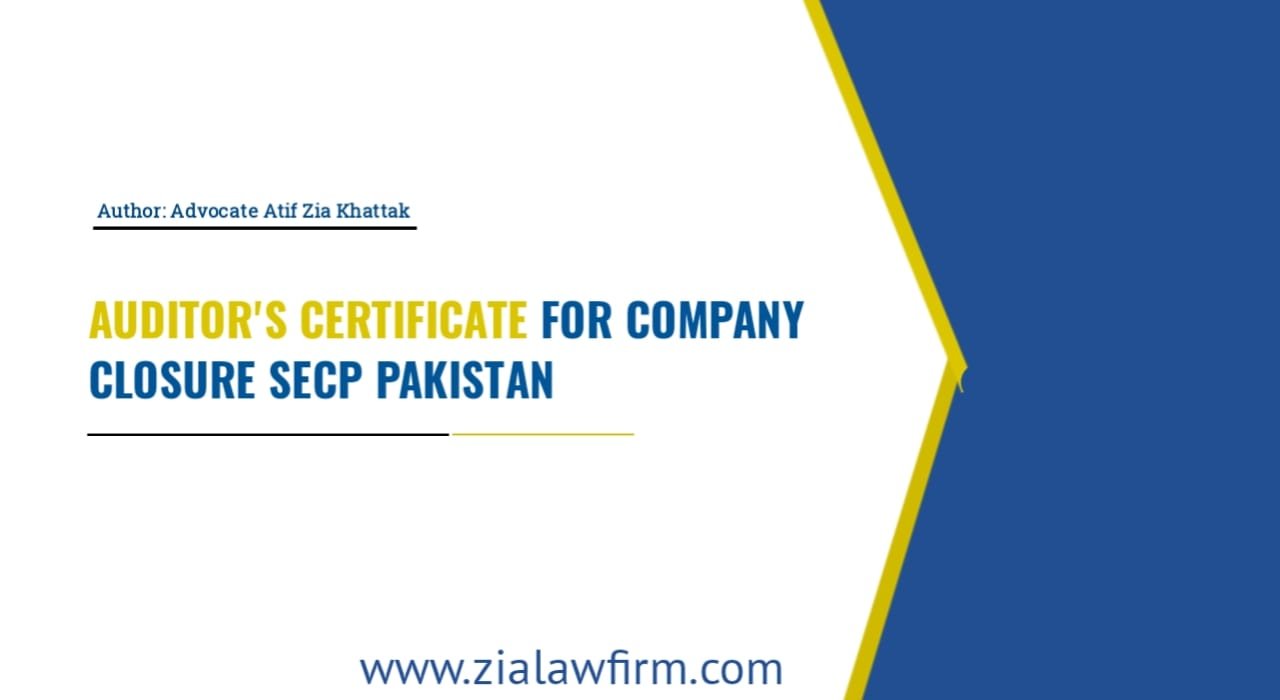 Auditor's Certificate for SECP Easy Exit and Company Strike-Off - Form EE-IV Guide